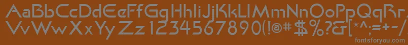 Шрифт KhanLight – серые шрифты на коричневом фоне