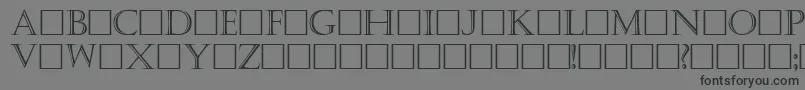 Kaste Font – Black Fonts on Gray Background