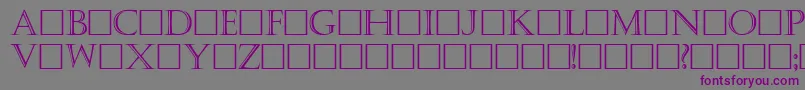 Шрифт Kaste – фиолетовые шрифты на сером фоне