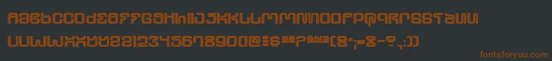 Ultrsho-fontti – ruskeat fontit mustalla taustalla