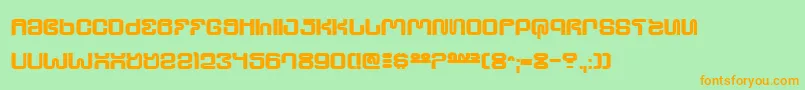 Ultrsho Font – Orange Fonts on Green Background