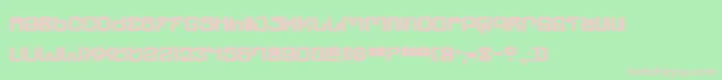 Ultrsho Font – Pink Fonts on Green Background