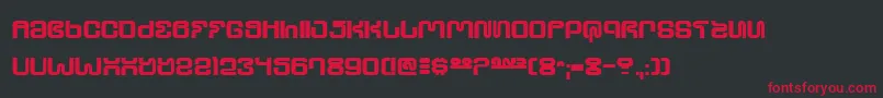 Ultrsho Font – Red Fonts on Black Background
