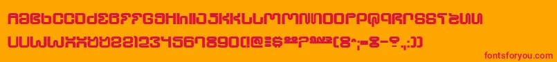 fuente Ultrsho – Fuentes Rojas Sobre Fondo Naranja