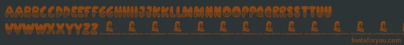 ShadesOfBlack Font – Brown Fonts on Black Background