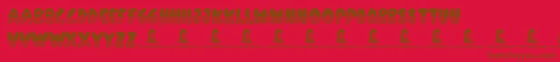 ShadesOfBlack Font – Brown Fonts on Red Background