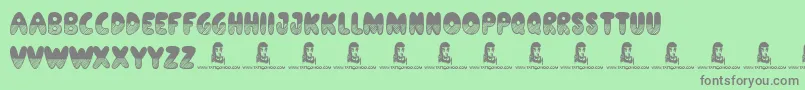 ShadesOfBlack Font – Gray Fonts on Green Background