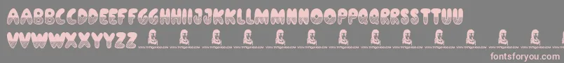 ShadesOfBlack Font – Pink Fonts on Gray Background