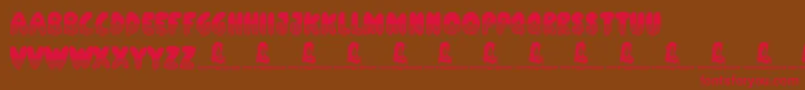 ShadesOfBlack Font – Red Fonts on Brown Background