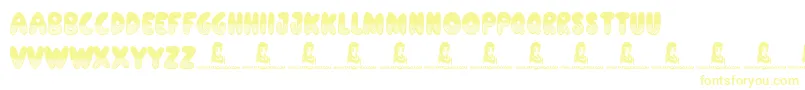 ShadesOfBlack-Schriftart – Gelbe Schriften auf weißem Hintergrund