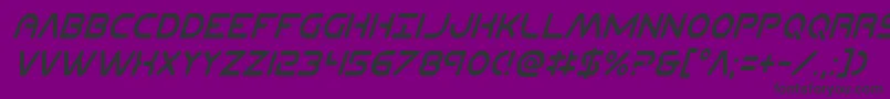 Planetncompactcondital Font – Black Fonts on Purple Background