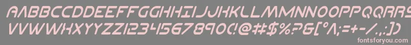 Planetncompactcondital Font – Pink Fonts on Gray Background