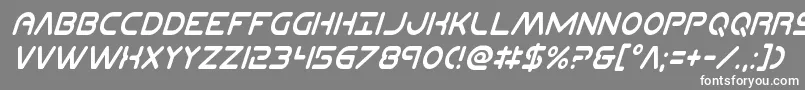 Planetncompactcondital Font – White Fonts on Gray Background