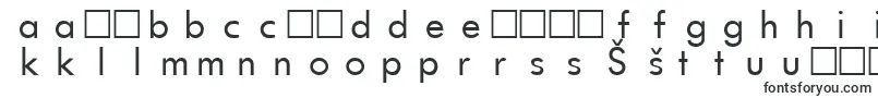 Fonte FuturistFixedWidth – fontes lituanas