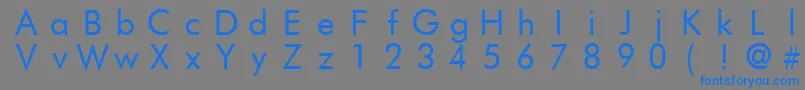 FuturistFixedWidth Font – Blue Fonts on Gray Background