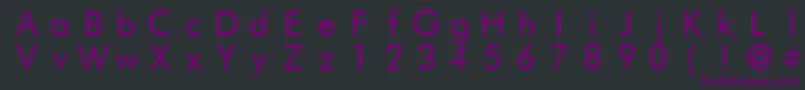 Шрифт FuturistFixedWidth – фиолетовые шрифты на чёрном фоне