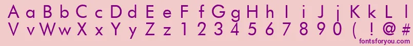 FuturistFixedWidth Font – Purple Fonts on Pink Background