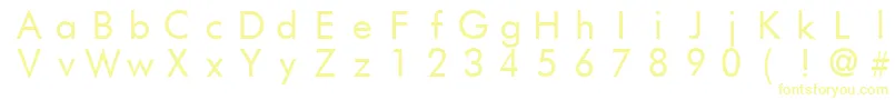 Czcionka FuturistFixedWidth – żółte czcionki