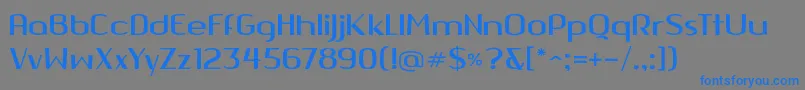 Quango Font – Blue Fonts on Gray Background