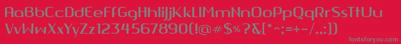 Quango Font – Gray Fonts on Red Background