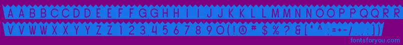 SfButtacup Font – Blue Fonts on Purple Background