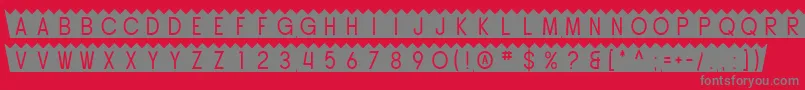 SfButtacup Font – Gray Fonts on Red Background
