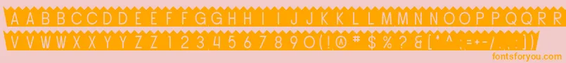SfButtacup Font – Orange Fonts on Pink Background