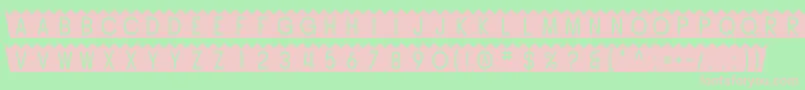 SfButtacup Font – Pink Fonts on Green Background