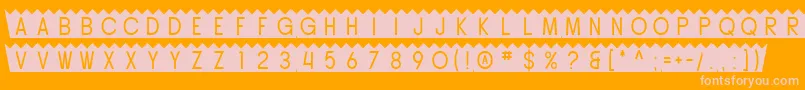 SfButtacup Font – Pink Fonts on Orange Background