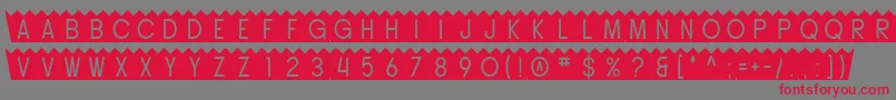 SfButtacup Font – Red Fonts on Gray Background
