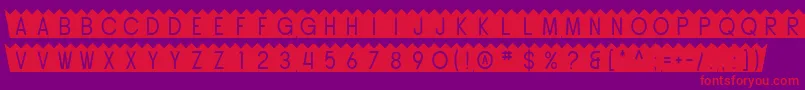 SfButtacup Font – Red Fonts on Purple Background