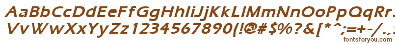 ErgoemildBoldItalic Font – Brown Fonts on White Background