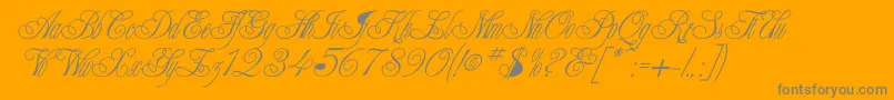 Election Font – Gray Fonts on Orange Background