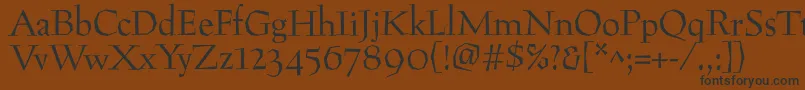 Preissigantikva Font – Black Fonts on Brown Background