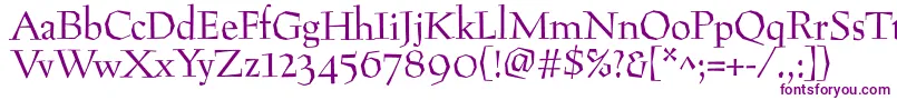 Preissigantikva Font – Purple Fonts on White Background