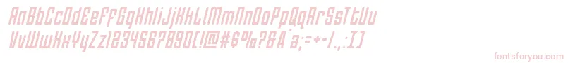 Darklighteritalcondital Font – Pink Fonts on White Background