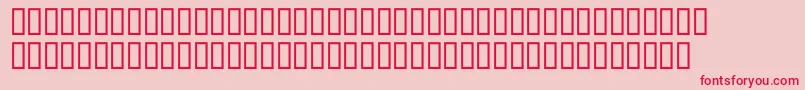 McsAlmaalim Font – Red Fonts on Pink Background