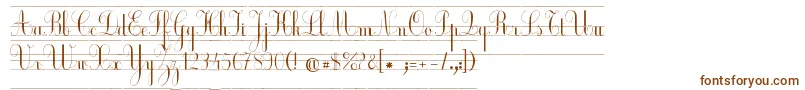 Шрифт EcolierCp – коричневые шрифты на белом фоне