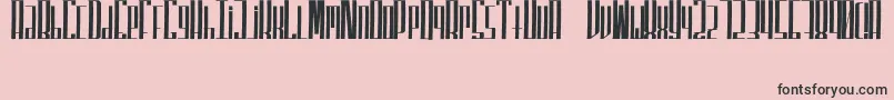 SuperfuckedTall Font – Black Fonts on Pink Background