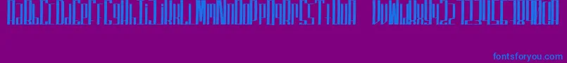 SuperfuckedTall Font – Blue Fonts on Purple Background