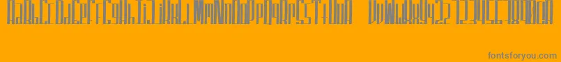 SuperfuckedTall Font – Gray Fonts on Orange Background
