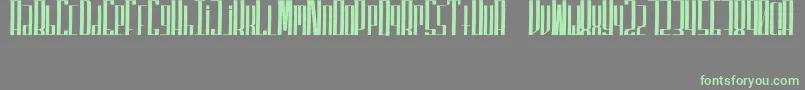 Weitere Informationen zur SuperfuckedTall-Schriftart SuperfuckedTall-Schriftart – Grüne Schriften auf grauem Hintergrund