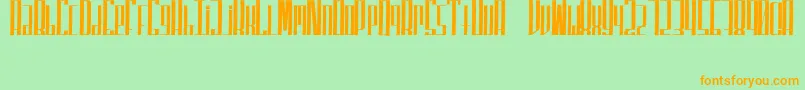 SuperfuckedTall Font – Orange Fonts on Green Background
