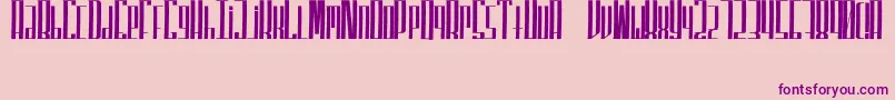 SuperfuckedTall Font – Purple Fonts on Pink Background