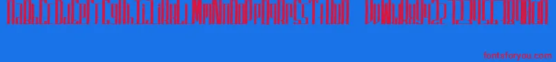 Шрифт SuperfuckedTall – красные шрифты на синем фоне