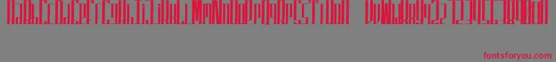 SuperfuckedTall Font – Red Fonts on Gray Background