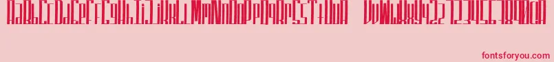 SuperfuckedTall Font – Red Fonts on Pink Background