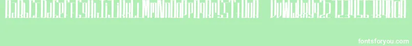 SuperfuckedTall Font – White Fonts on Green Background