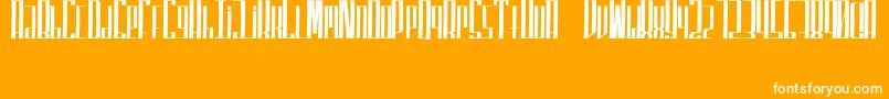 SuperfuckedTall Font – White Fonts on Orange Background