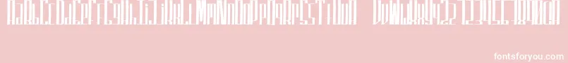 SuperfuckedTall Font – White Fonts on Pink Background